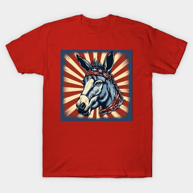 Patriotic Mule T-Shirt by patfish